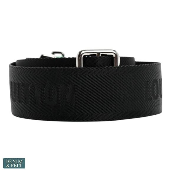 Louis Vuitton Black Green Nylon Alpha Messenger Shoulder Strap Adjustable LV - Picture 3 of 16